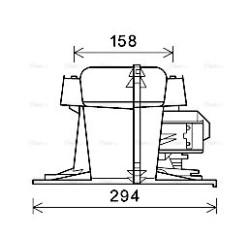 Heater Blower Motor AVA QUALITY COOLING RT8521 OE Ref 7701202851