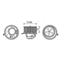 AVA Heater Blower Motor AVA QUALITY COOLING RT8578 OE Ref 7701048754