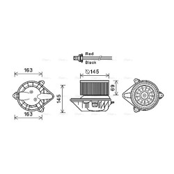 AVA Heater Blower Motor AVA QUALITY COOLING RT8583 OE Ref 7701046423