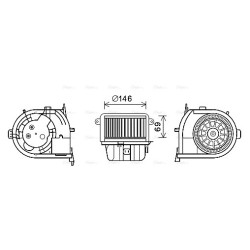 AVA Heater Blower Motor AVA QUALITY COOLING RT8591 OE Ref 7701051270
