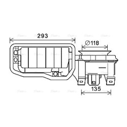 AVA Heater Blower Motor AVA QUALITY COOLING RT8596 OE Ref 7701205899