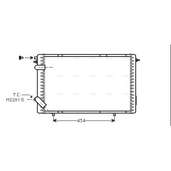 AVA Radiator AVA QUALITY COOLING RTA2126 OE Ref 7700809048