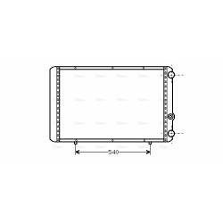 Radiator AVA QUALITY COOLING RTA2155 OE Ref 4502477