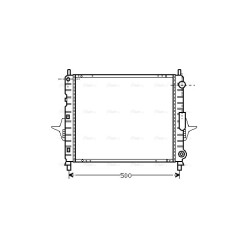AVA Radiator AVA QUALITY COOLING RTA2167 OE Ref 77 01 352 366
