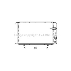AVA Radiator AVA QUALITY COOLING RTA2202 OE Ref 7700785734