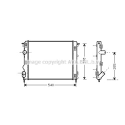 AVA Radiator AVA QUALITY COOLING RTA2270 OE Ref 8200343476