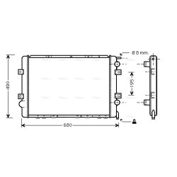AVA Radiator AVA QUALITY COOLING RTA2299 OE Ref 5010435102