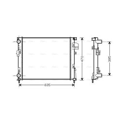 AVA Radiator AVA QUALITY COOLING RTA2303 OE Ref 21400-00QAS