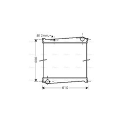 Radiator AVA QUALITY COOLING RTA2379 OE Ref 7421009754