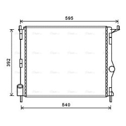 AVA Radiator AVA QUALITY COOLING RTA2476 OE Ref 82 00 735 038