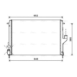 AVA Radiator AVA QUALITY COOLING RTA2478 OE Ref 8200582026