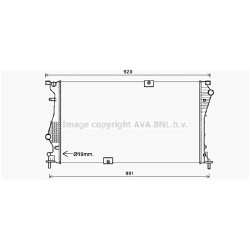 AVA Radiator AVA QUALITY COOLING RTA2601 OE Ref 214109682R