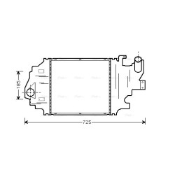 AVA Intercooler AVA QUALITY COOLING RTA4320 OE Ref 82 00 252 209