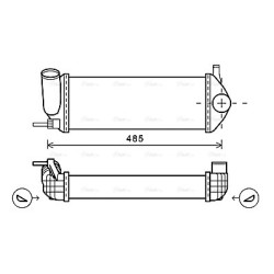 AVA Intercooler AVA QUALITY COOLING RTA4484 OE Ref 8200427469