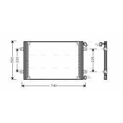 AVA AC Condenser AVA QUALITY COOLING RTA5234 OE Ref 6025313325