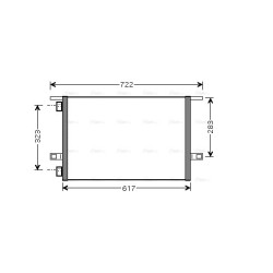 AVA AC Condenser AVA QUALITY COOLING RTA5304 OE Ref 6025310510