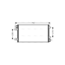 AVA AC Condenser AVA QUALITY COOLING RTA5342 OE Ref 4401424