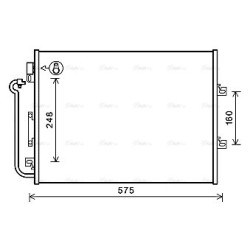 AVA AC Condenser AVA QUALITY COOLING RTA5454 OE Ref 8660003445