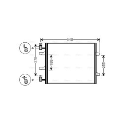 AC Condenser AVA QUALITY COOLING RTA5459 OE Ref 8200411148