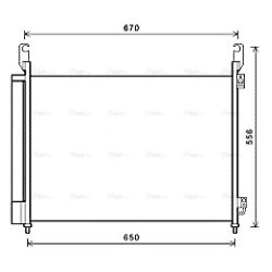 AVA AC Condenser AVA QUALITY COOLING RTA5466D OE Ref 921005115R