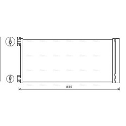 AVA AC Condenser AVA QUALITY COOLING RTA5626D OE Ref 4422251