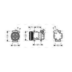AVA AC Compressor AVA QUALITY COOLING RTAK401 OE Ref 2763000Q0N