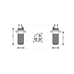 AVA AC Dryer AVA QUALITY COOLING RTD446 OE Ref 8200296433