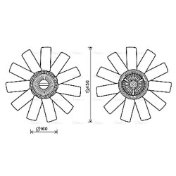 AVA Radiator Fan AVA QUALITY COOLING RTF558 OE Ref 7420942491