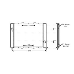 AVA Cooler Module AVA QUALITY COOLING RTM388 OE Ref 8200742598