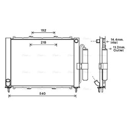 AVA Cooler Module AVA QUALITY COOLING RTM497 OE Ref 82 00 267 994