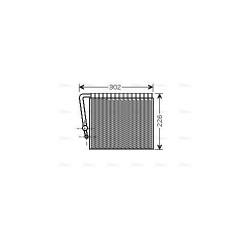 AC Evaporator AVA QUALITY COOLING RTV356 OE Ref 77 01 207 874