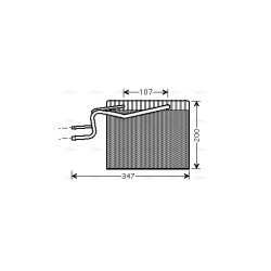 AVA AC Evaporator AVA QUALITY COOLING RTV365 OE Ref 7701207076