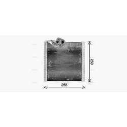 AVA AC Evaporator AVA QUALITY COOLING RTV668 OE Ref 7701209856
