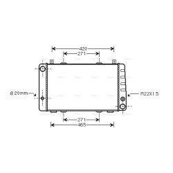AVA Radiator AVA QUALITY COOLING SA2009 OE Ref 6U0121251C