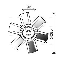 Radiator Fan AVA QUALITY COOLING SA7023 OE Ref 165959455S