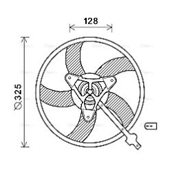 AVA Radiator Fan AVA QUALITY COOLING SA7024 OE Ref 6Q0959455E