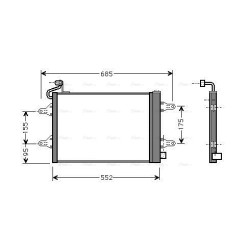 AVA AC Condenser AVA QUALITY COOLING SAA5007D OE Ref 5Z0820411D