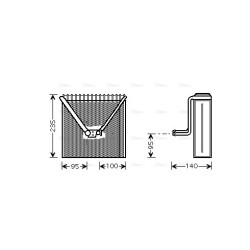 AVA AC Evaporator AVA QUALITY COOLING SAV011 OE Ref 6Q0.820.103 B