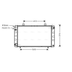 AVA Radiator AVA QUALITY COOLING SB2003 OE Ref 75 41 071