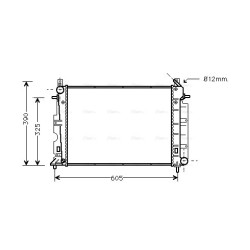 AVA Radiator AVA QUALITY COOLING SB2025 OE Ref 42 88 339