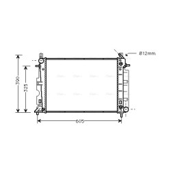 AVA Radiator AVA QUALITY COOLING SB2027 OE Ref 4283495