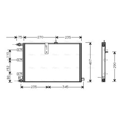 AVA AC Condenser AVA QUALITY COOLING SB5034 OE Ref 43 82 404