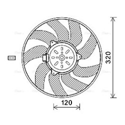 AVA Radiator Fan AVA QUALITY COOLING SB7504 OE Ref 13114369