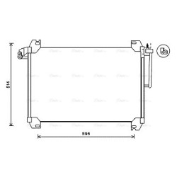 AC Condenser AVA QUALITY COOLING SBA5074 OE Ref 52495585