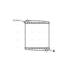 Radiator SCANIA 0570473 AVA QUALITY COOLING SC2012N OE Ref 10570482