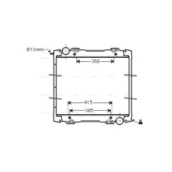 Radiator SCANIA 0570339 AVA QUALITY COOLING SC2027 OE Ref 10570398