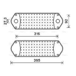 Engine Oil Cooler SCANIA 333183 AVA QUALITY COOLING SC3044 OE Ref 1400861