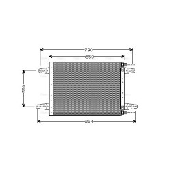 AC Condenser SCANIA 102872 AVA QUALITY COOLING SC5007 OE Ref 1335417