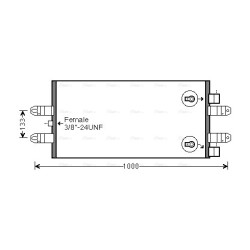 AC Condenser SCANIA 854555 AVA QUALITY COOLING SC5047 OE Ref 1921284