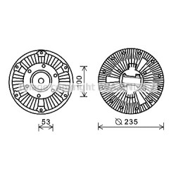 Fan Clutch SCANIA 402869 AVA QUALITY COOLING SCC036 OE Ref 1412398